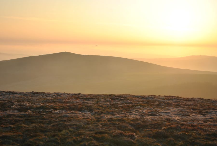 Cwmcerwyn at sunset. This is an ancient and mystical land. Cwmcerwyn, the highest peak in the Preseli's.